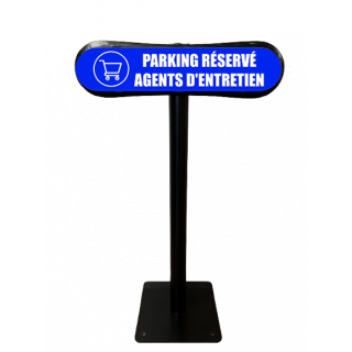 Poteau Com'Park Parking réservé agents d'entretiens