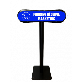 Poteau Com'Park Parking réservé marketing