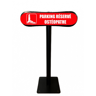 Poteau Com'Park Parking réservé ostéopathe