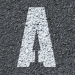 Pochoir Lettre A – Marquage au sol en PVC