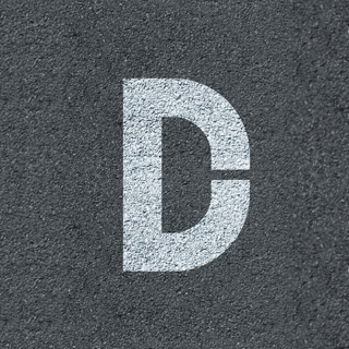 Pochoir Lettre D – Marquage au sol en PVC