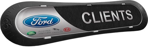 Signalétique de parking interchangeable Com'park